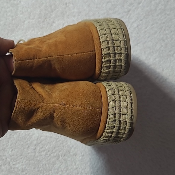 Rachel Comey Tan Suede Espadrille Platform Boots Size 8 UE 7.5 US Women's - Picture 4 of 9